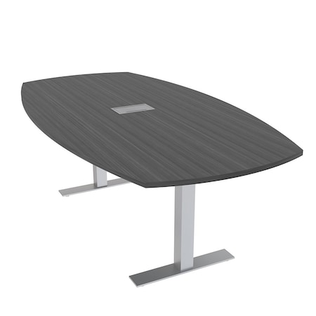Skutchi Designs 45 in W, 84 in L, 29 in H, Engineered Wood Top, Grey HAR-ABOT-46X84-T-ELEC-ASIANNIGHT